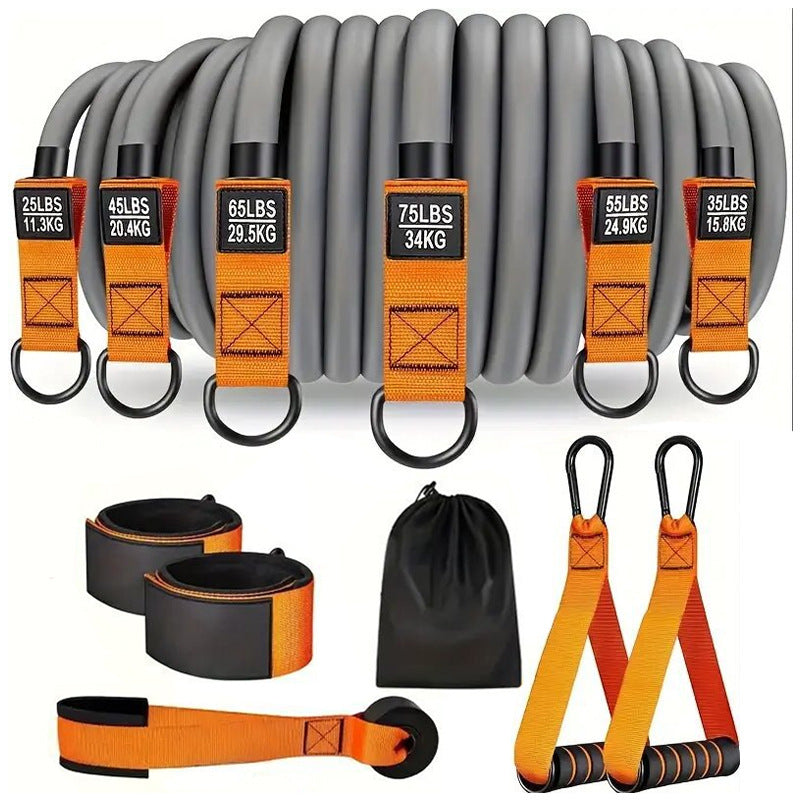 Elastic Pull-Up Assistance Bands with Handles for Home Gym Training